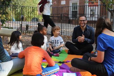 Mr. Ortiz with LEAP Students