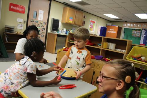 Children with CI playing